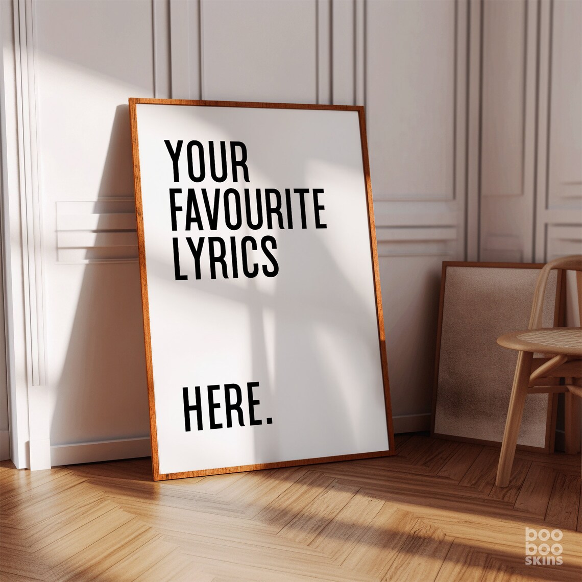 Custom Song Lyric Print, Favourite Music Poster