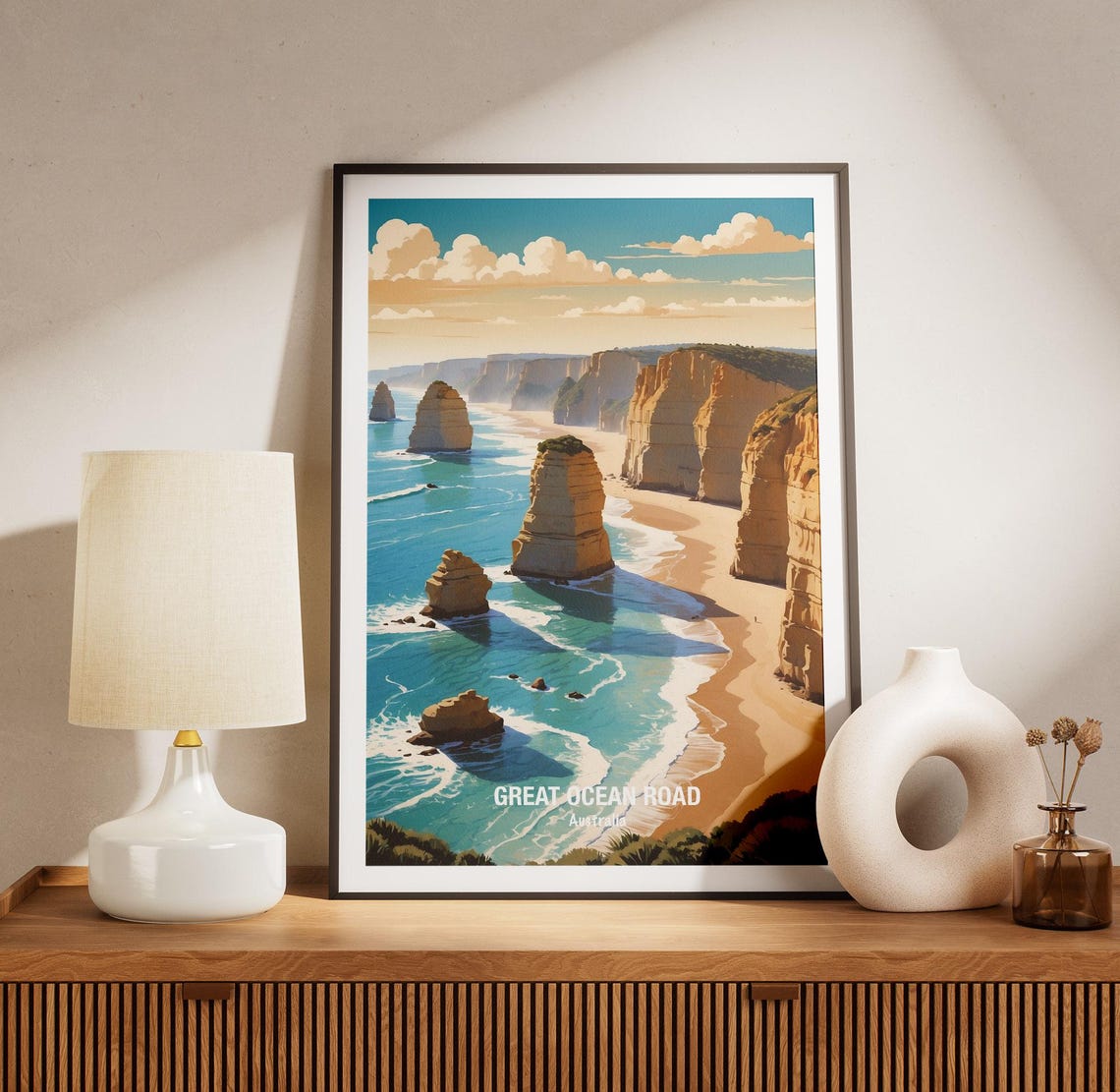 Great Ocean Road Twelve Apostles Sea Stacks Coastal View Poster - Image 3