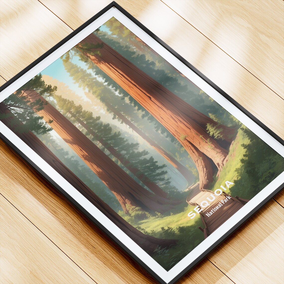 Sequoia National Park Giant Redwood Forest Trail Grove Poster - Image 4