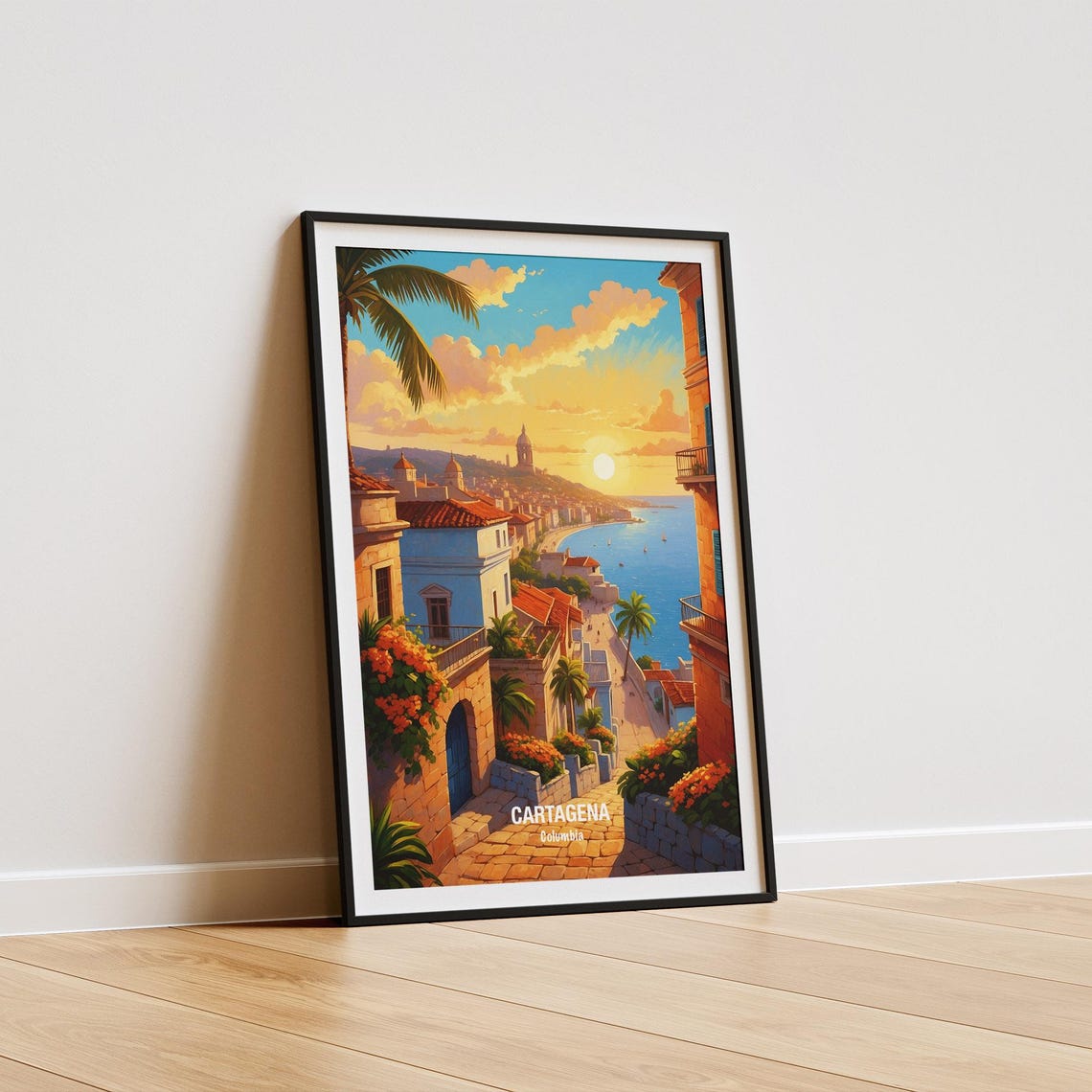 Cartagena Colombia Travel Poster Cartagena Print Colombian Art Coastal Decor Unique Gift Wall Art Travel Enthusiast Decor - Image 5