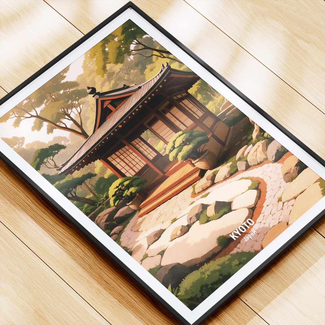 Kyoto Japan Travel Poster Kyoto Art Print Kyoto Wall Decor Japan Gift Home Decoration Travel Lover Gift Wanderlust Decor - Image 4
