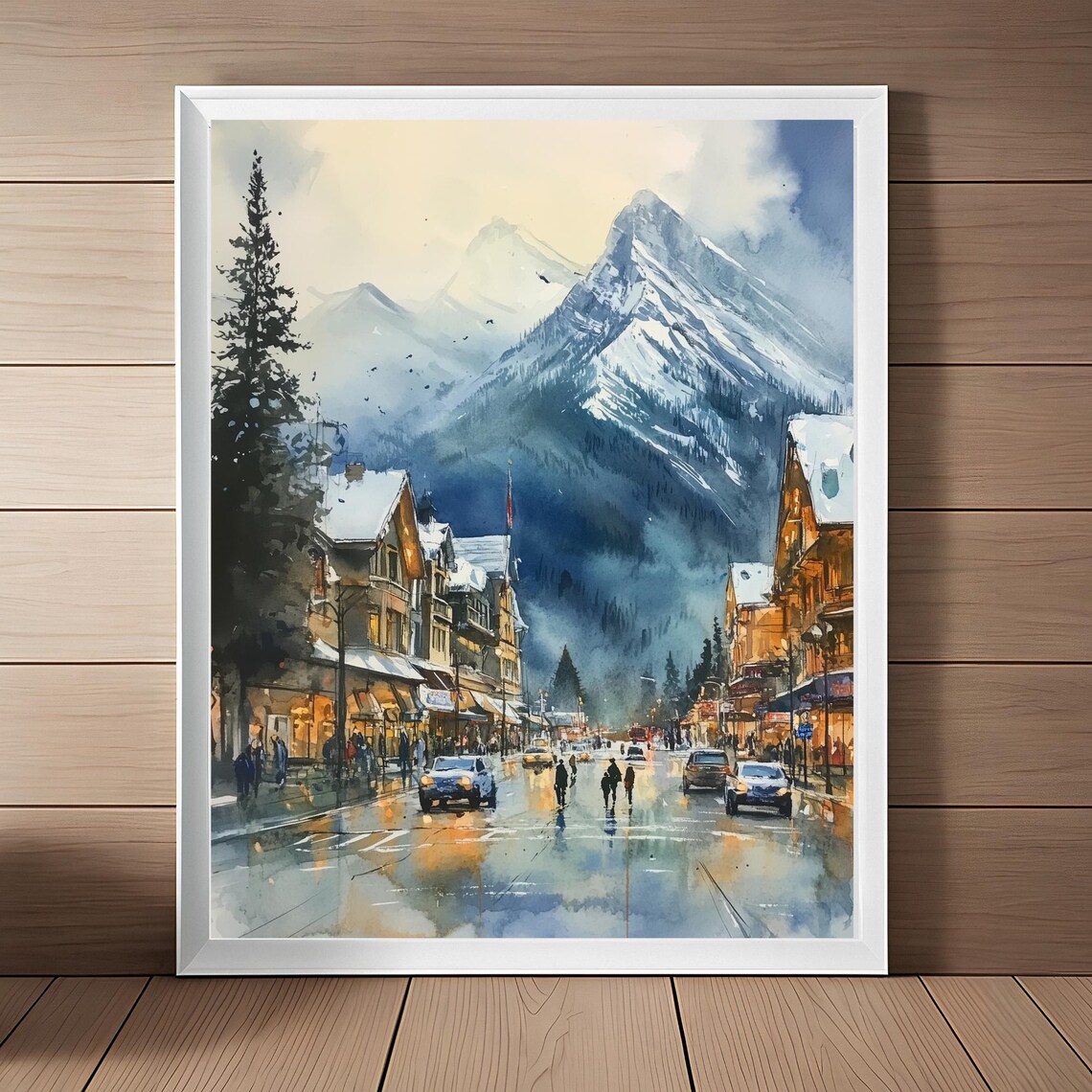 Banff Painting Canada Art Print, Travel Poster