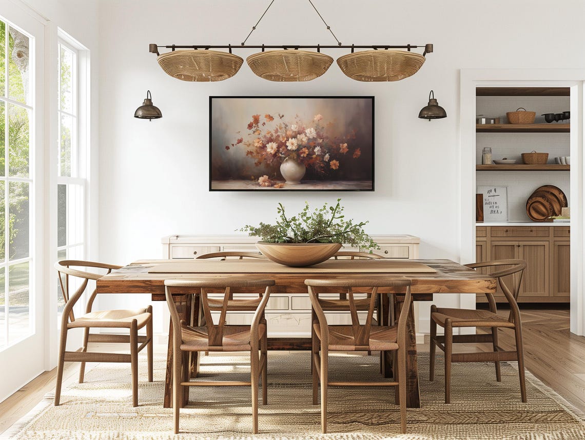 Frame Tv Art Fall Florals Dark Moody Fall Tv Art Rustic Vintage Flowers Cottage Core Autumn Fall Thanksgiving 169 Ratio Tv7 - Image 3