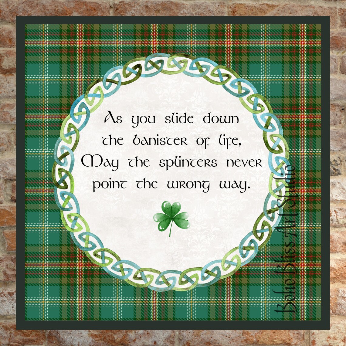 Irish Toast Funny Wedding Wall Art Print, Ireland - Image 2