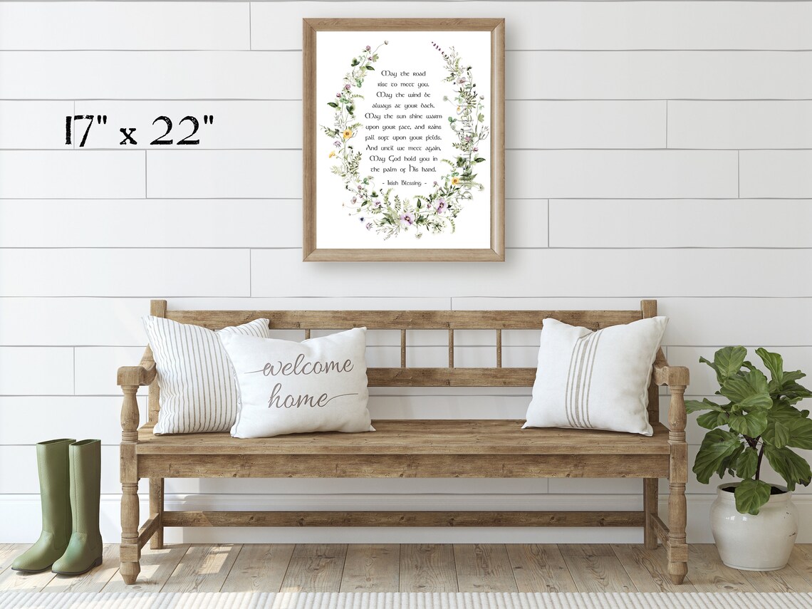 May The Road Rise To Meet You Ireland Blessing Art Print - Image 2