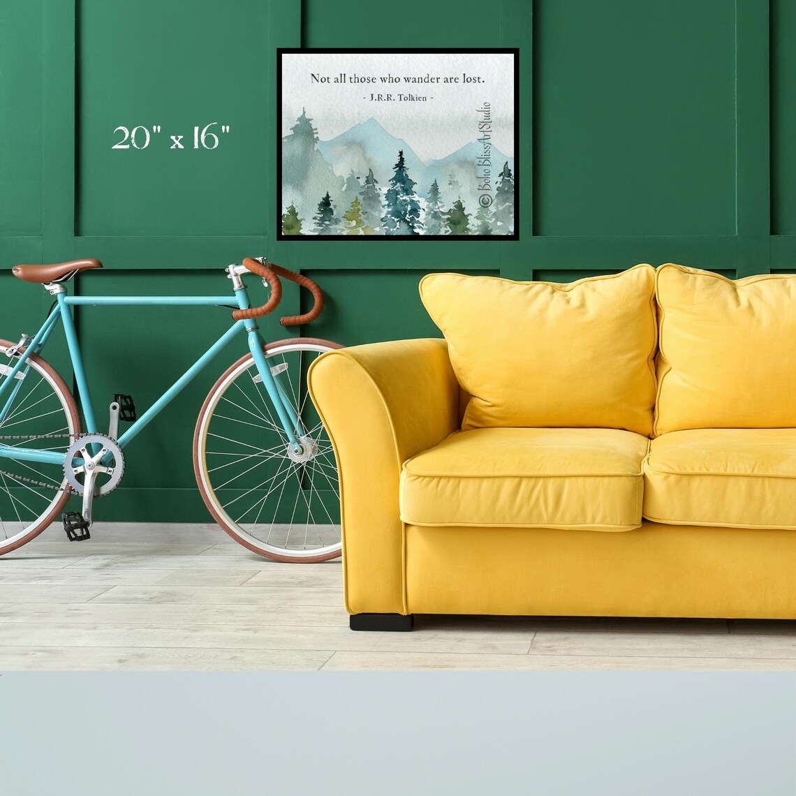 J. R. R. Tolkien Quote Art Print, Wanderlust Quote - Image 2