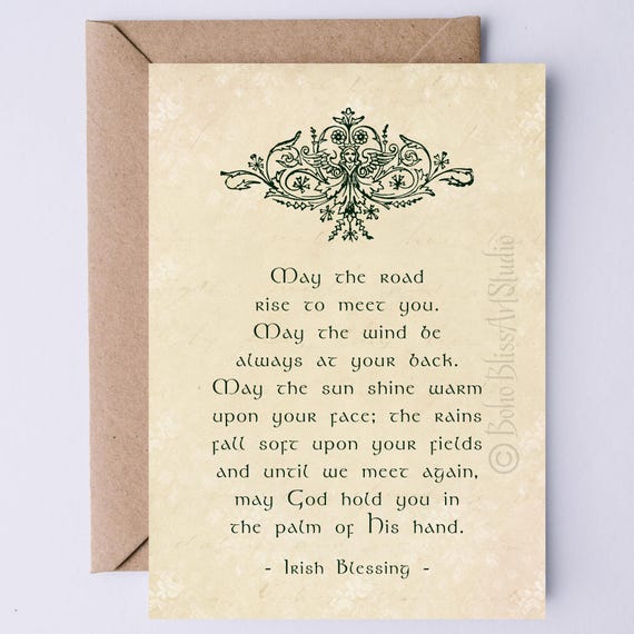 Irish Blessing Wedding Toast, Ireland Poster Print