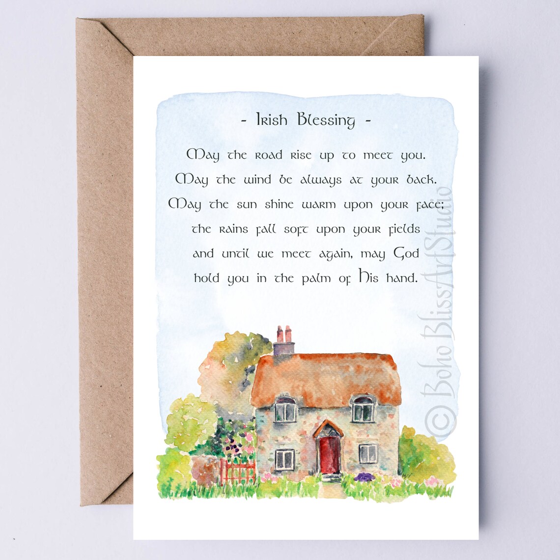 Irish Blessing, May The Road Rise Up Art Print