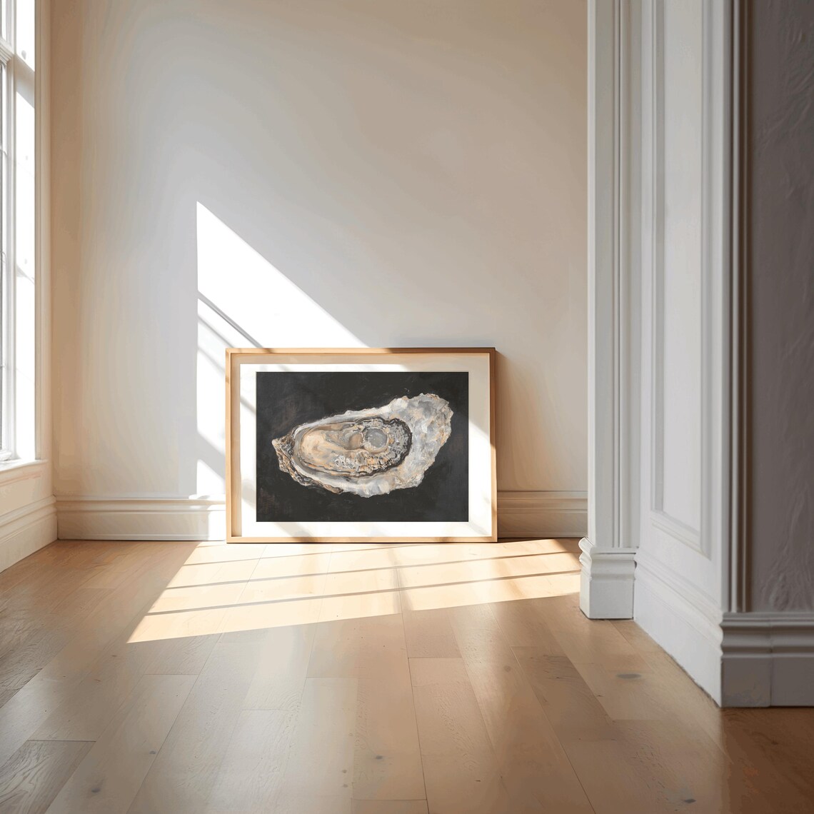 Oyster Oil-Painting-Style Art Print, French Kitchen - Image 3