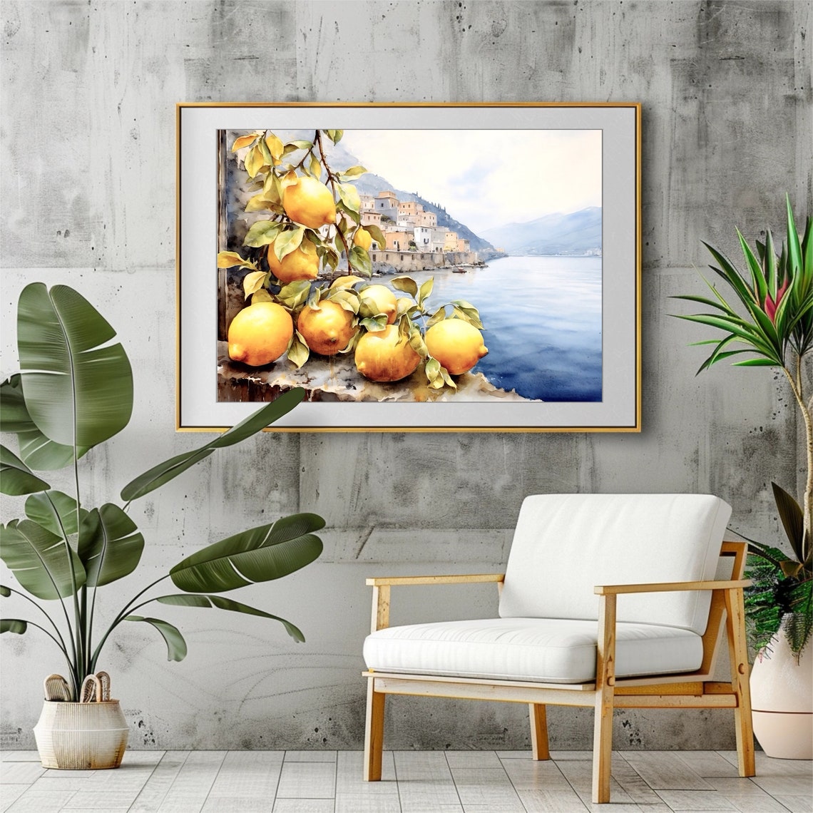 Positano Amalfi Coast Art Print Italy Watercolor Art Travel Gift Travel Poster Europe Painting Italian Coast Italian Riviera Artwork - Image 3
