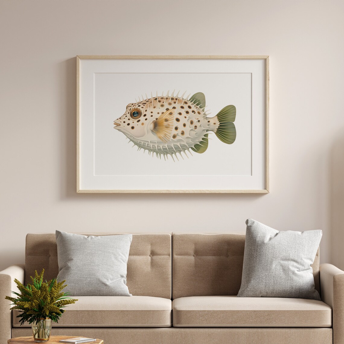 Pufferfish Vintage Illustration Art Print - Image 3