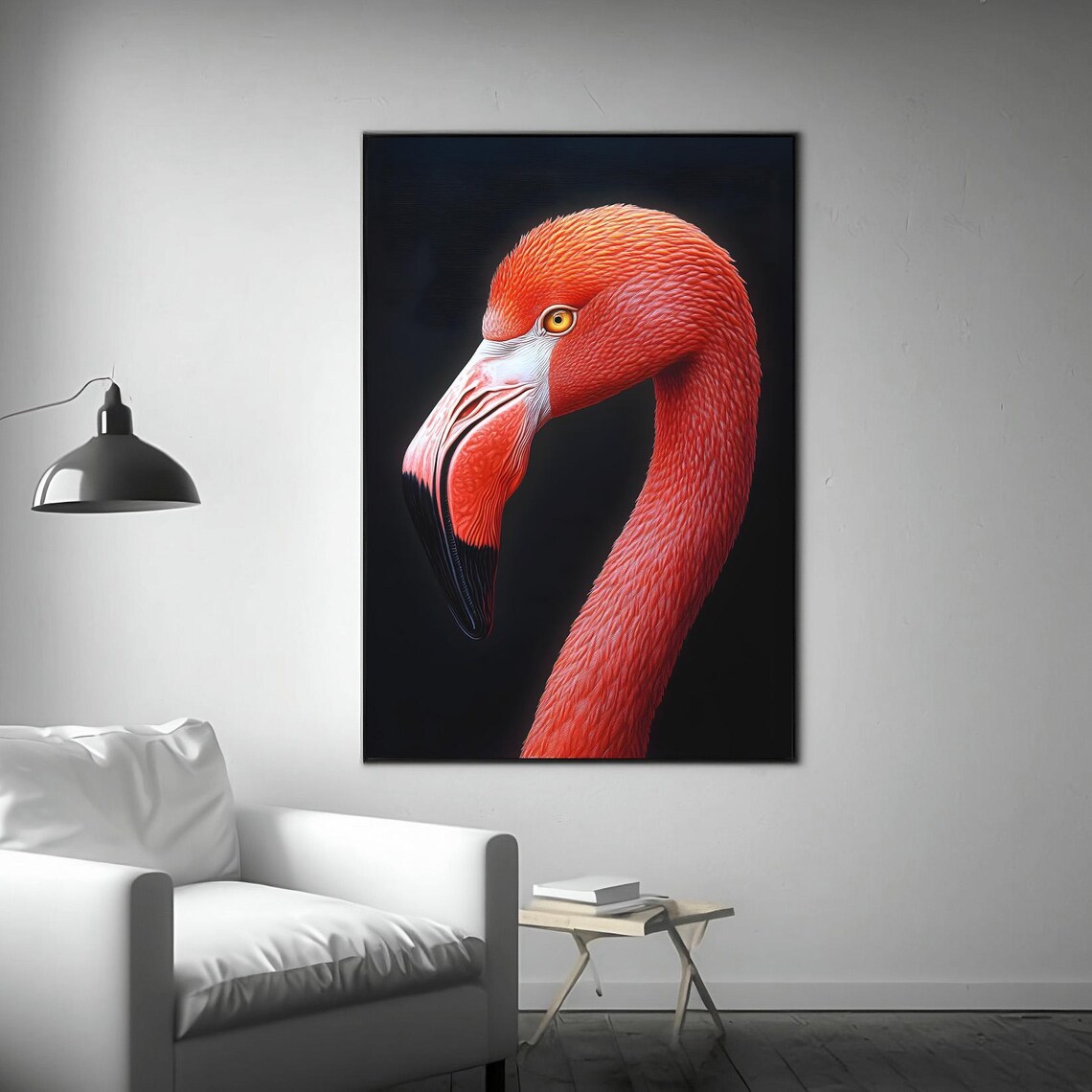 Flamingo Photo Poster, Tropical Wildlife Portrait - Image 3