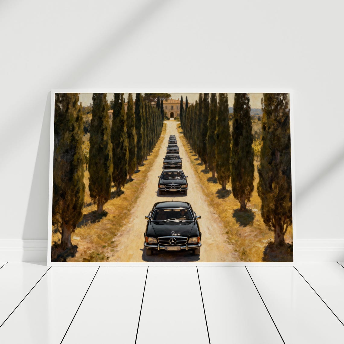 Vintage Mercedes Benz Classic Cars Cypress Avenue Timeless Print