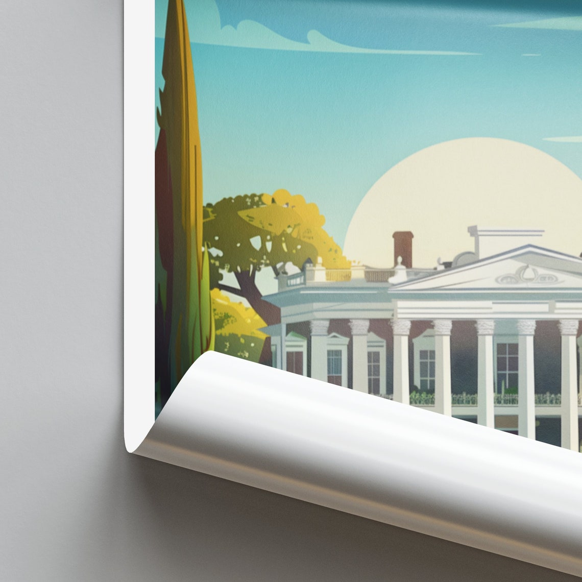 Sacramento Stanford Mansion Horse Drawn Carriage Historic Poster - Image 2