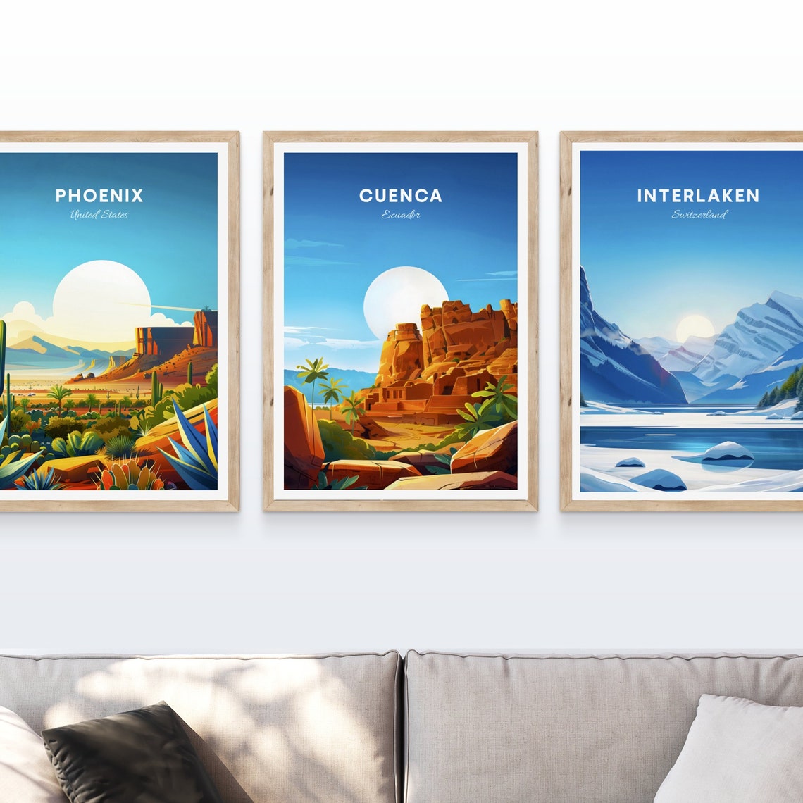 Cuenca Travel Print Ecuador Wall Art Cuenca Poster Azuay Poster Personalized Gift Poster Minimalist Poster Wedding Gift - Image 4