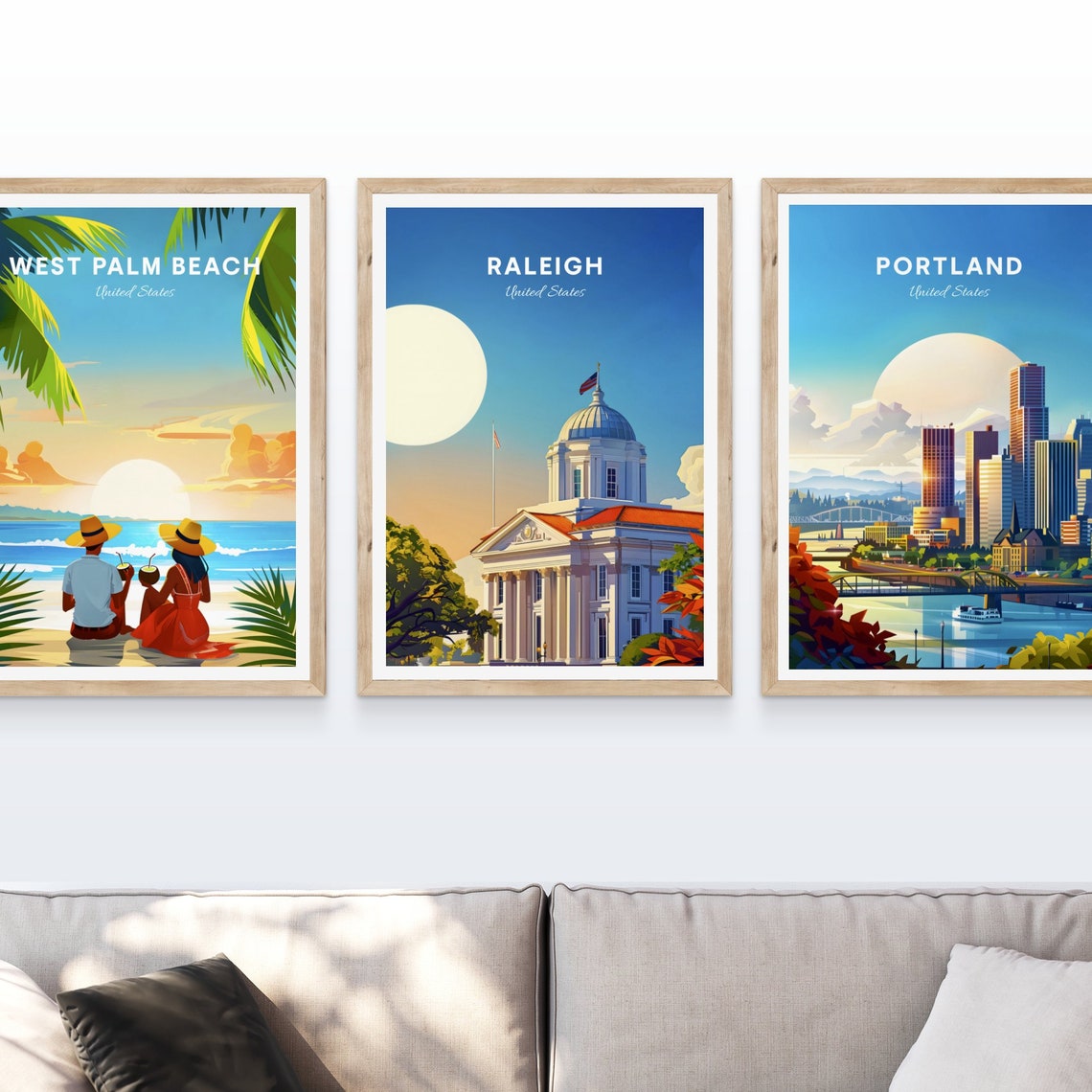 Raleigh North Carolina Historic Capitol Dome Morning Sunrise Poster - Image 4