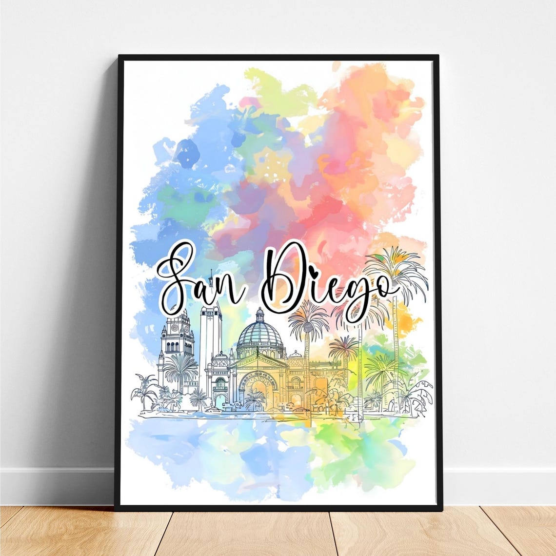 San Diego Travel Print United States Travel Poster San Diego Poster San Diego United States Poster Modern Poster