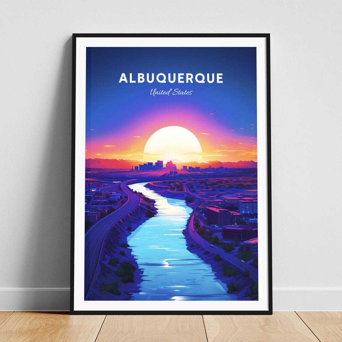 Albuquerque Travel Print Us Travel Poster Albuquerque Poster Albuquerque New Mexico Poster Personalized Gift Wedding Gift Custom Text