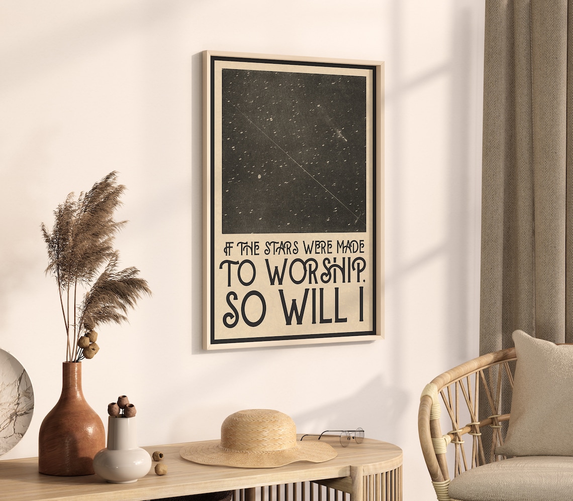 Vintage Scripture Poster, Celestial Christian Art Print - Image 2