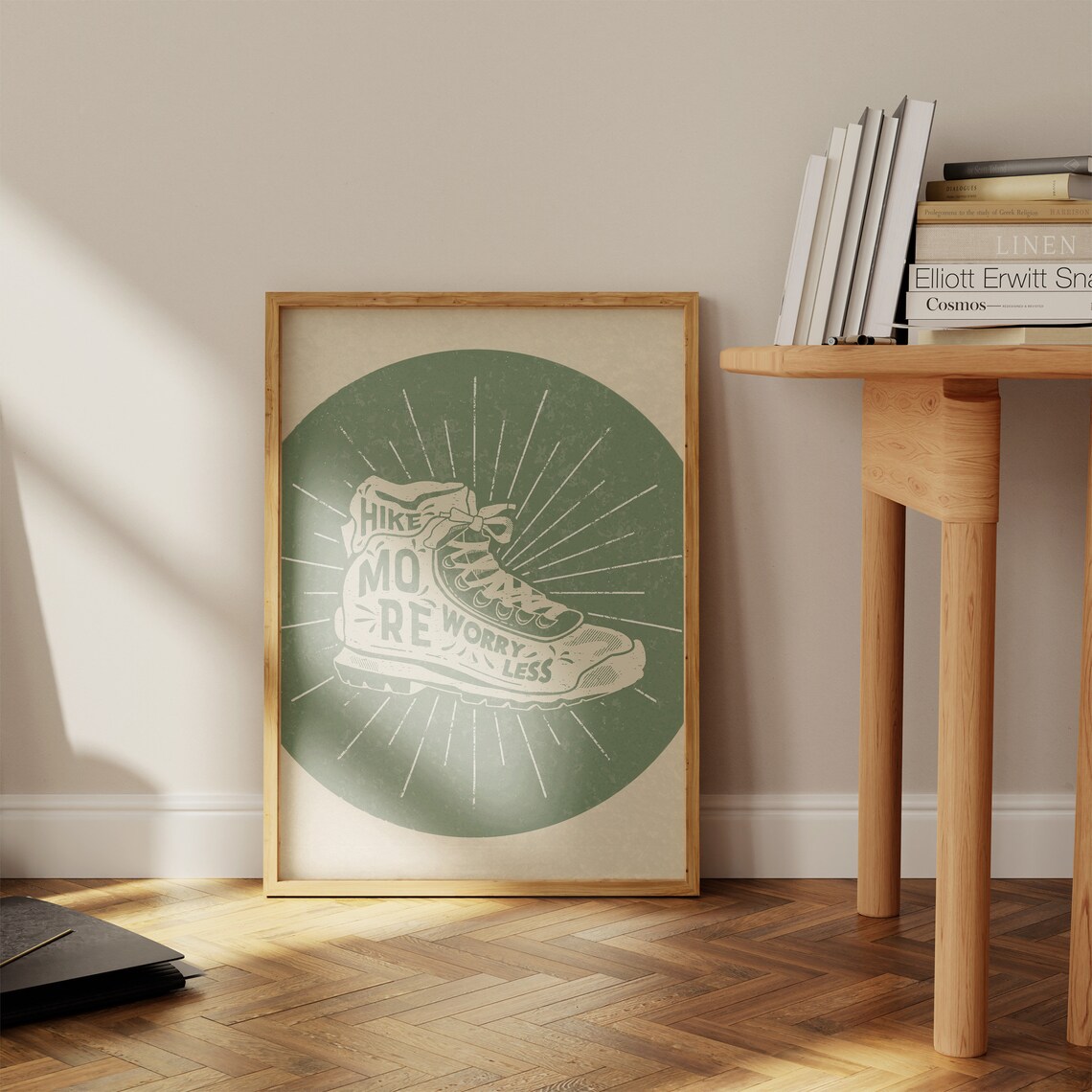 Retro Hiking Art Print, Vintage Adventure Poster - Image 2