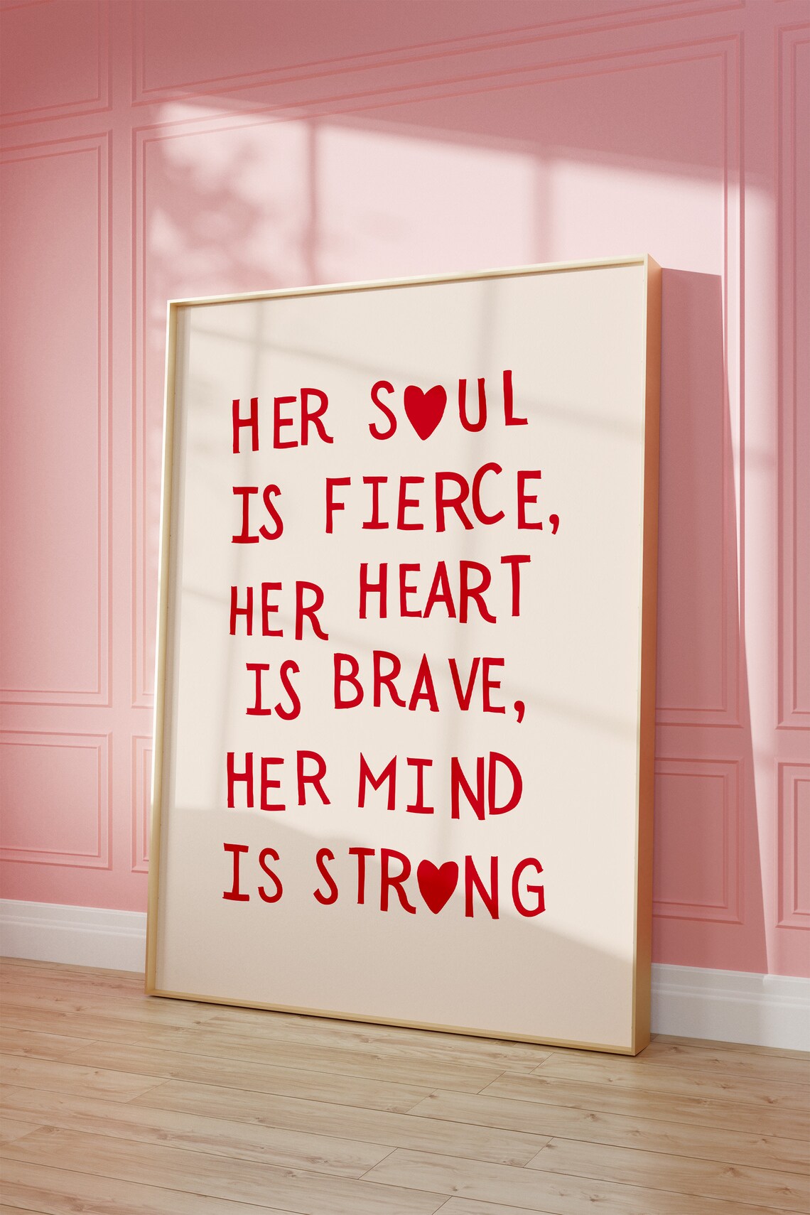 Heart Quote Living Room Wall Art Print - Image 2