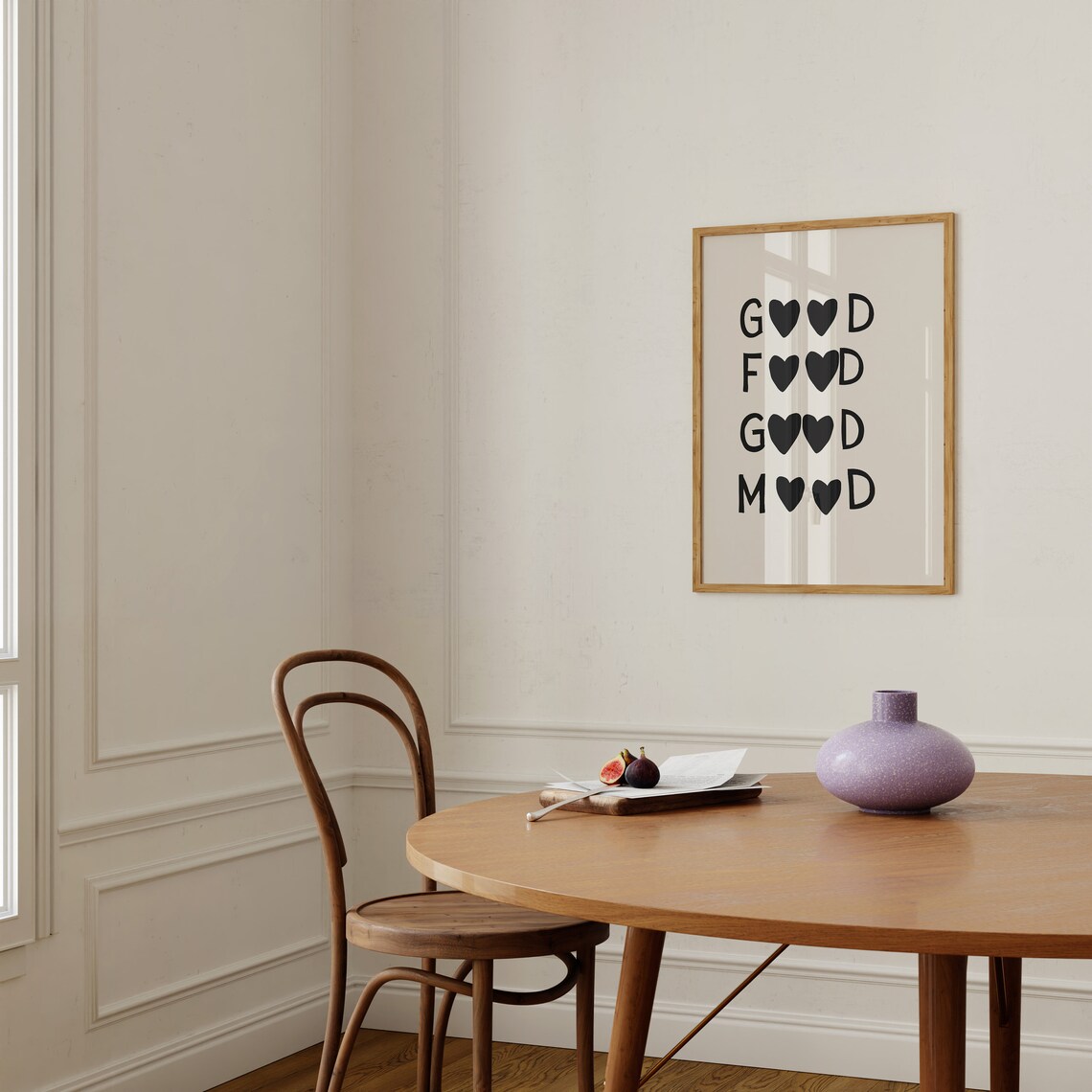 Aesthetic Kitchen Decor Minimalist Heart Art Print - Image 2