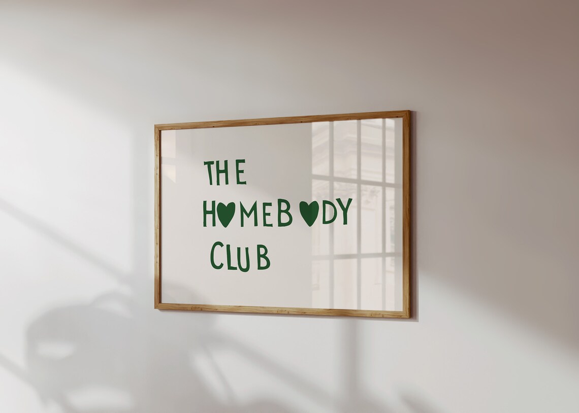 The Homebody Club Minimalist Heart Quote Art Print - Image 2