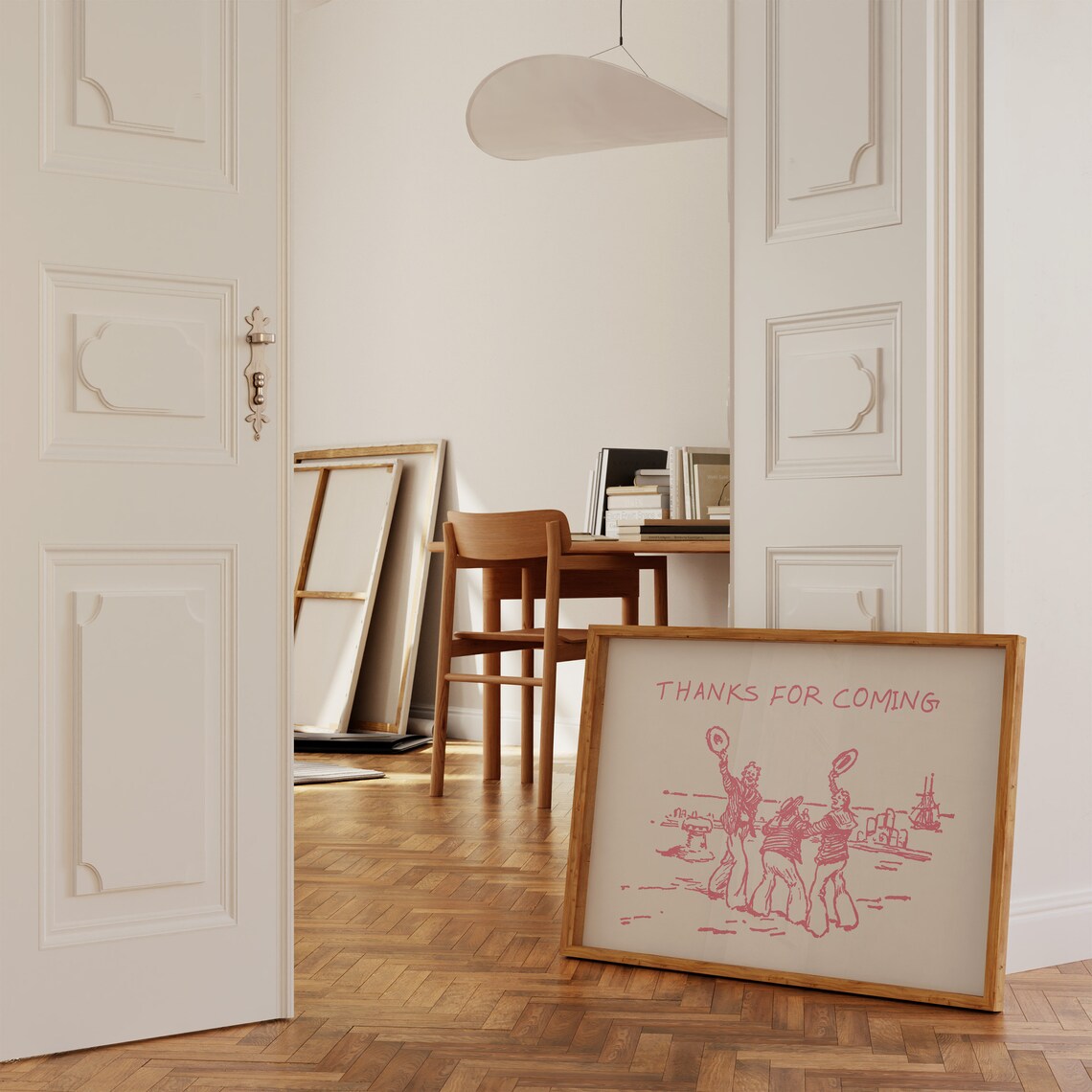 Thanks For Coming Trendy Living Room Wall Art Print - Image 3