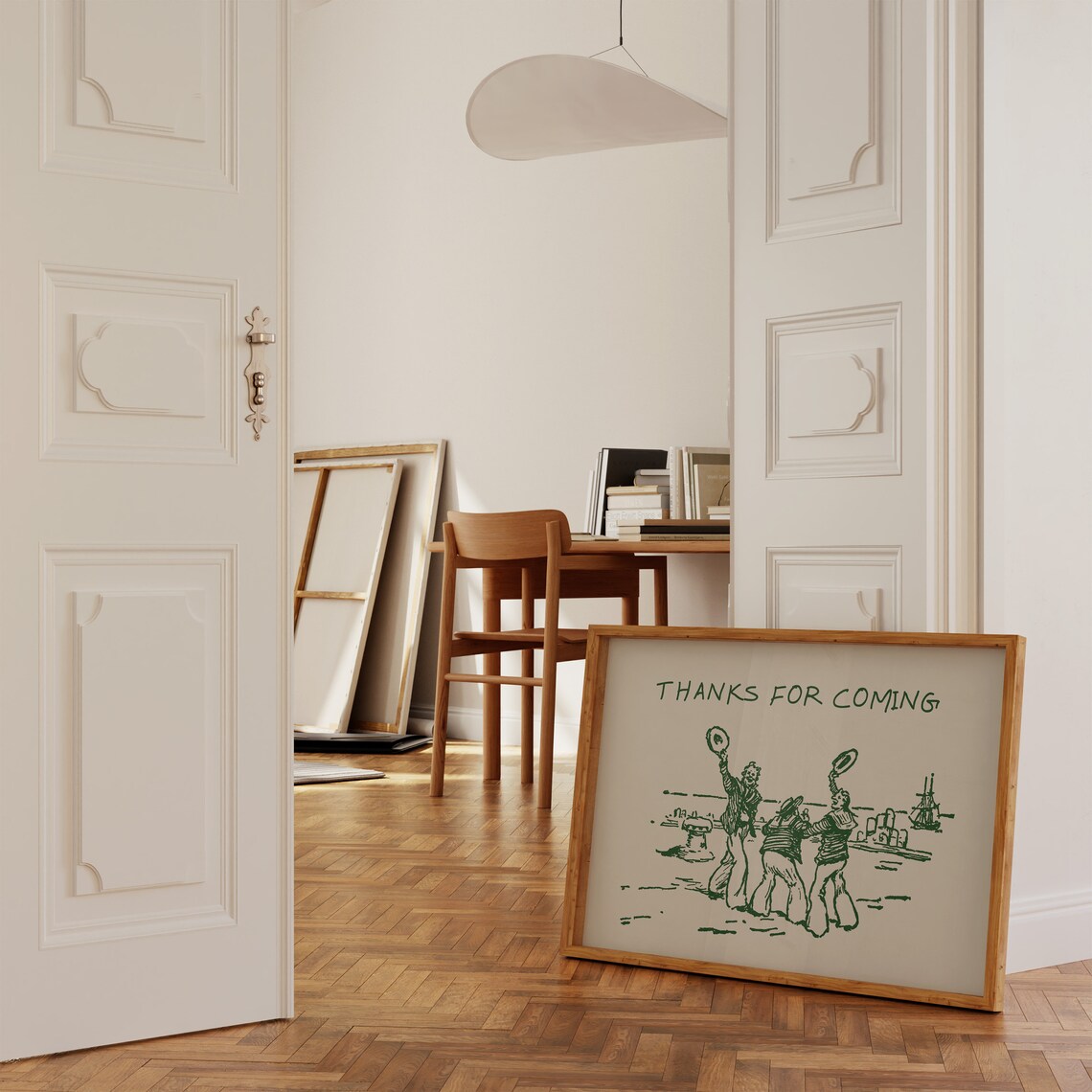 Thanks For Coming Living Room Quote Wall Art Print - Image 3