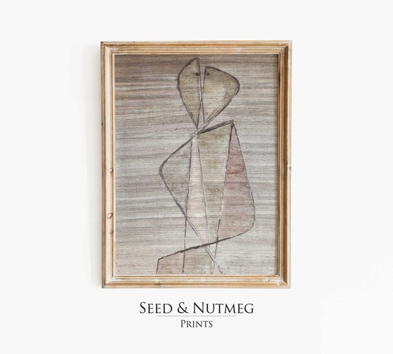 Vintage Nude Wall Art Minimalist Nude Muted Neutral Wall Art Abstract Nude Print Wall Art Prints 199