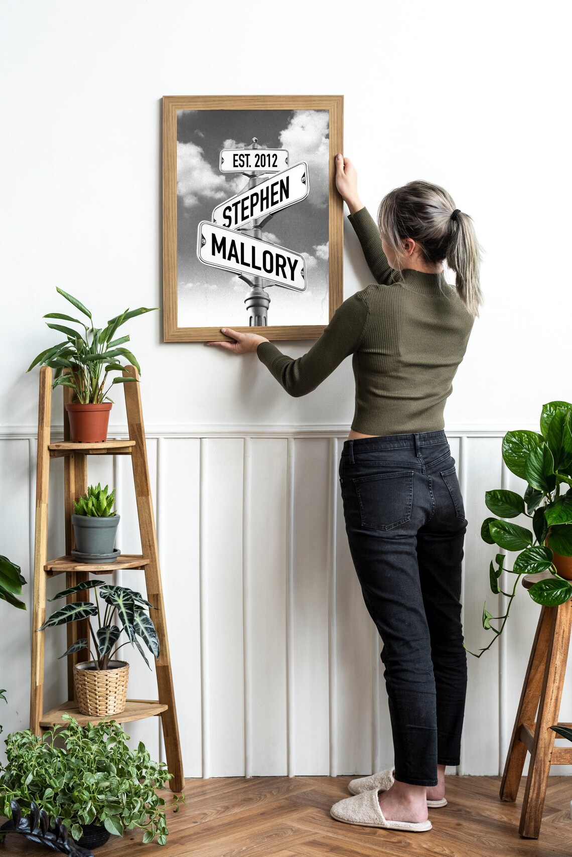 Personalized Street Sign Engagement Gift for Couples - Image 4