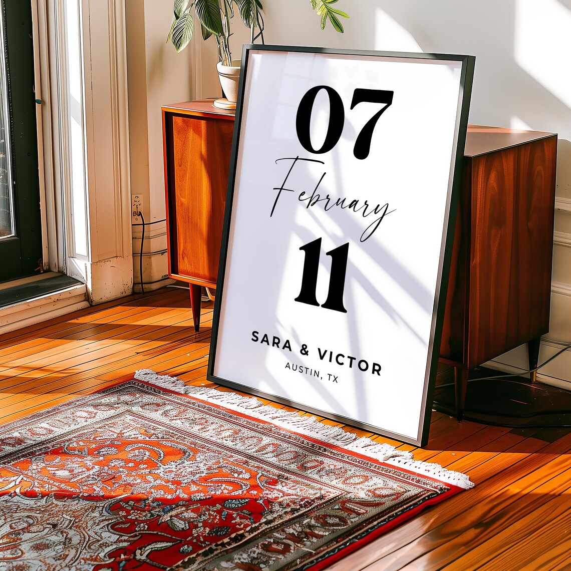 Anniversary Gift For Wife Important Dates Print - Image 4