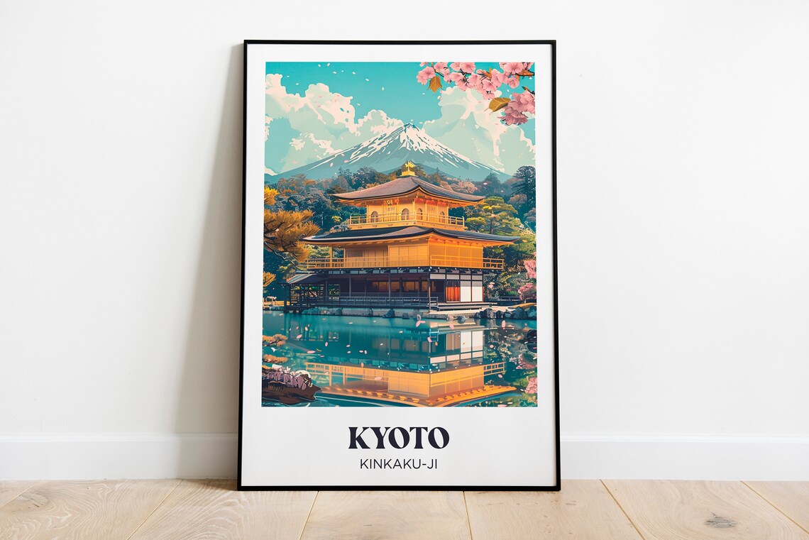 Tokyo Travel Poster, Japan Watercolor Wall Print