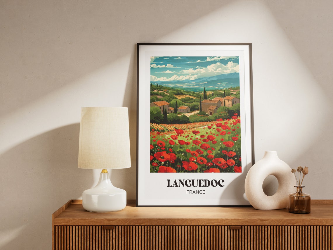 Provence Travel Poster French Provence Wall Art Print Provencal Farmhouse Painting Illustration French Watercolor Home Decor - Image 4