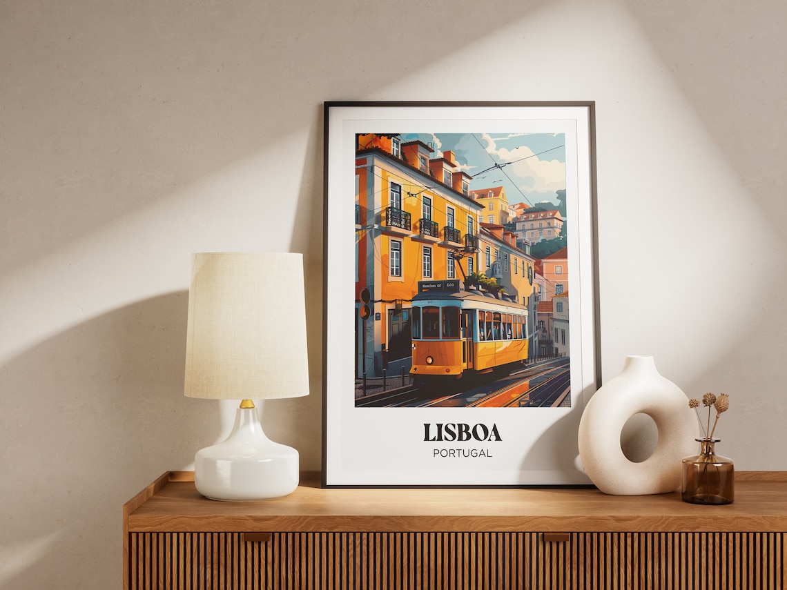 Lisbon Portugal Travel Poster, Portugal Wall Decor - Image 3