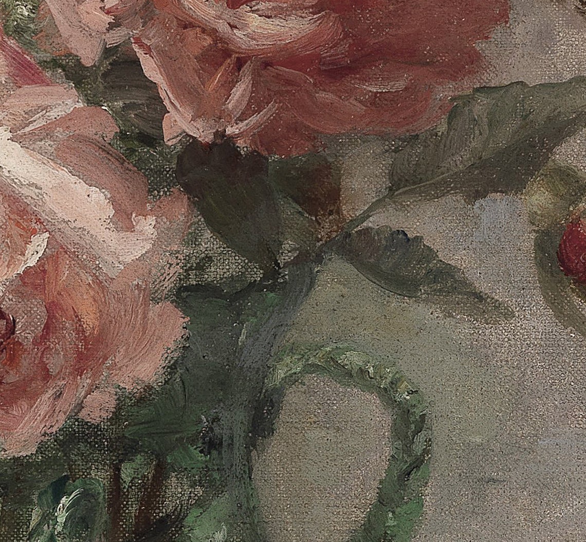 Vintage Floral Painting, Victorian Flower Art Print - Image 2