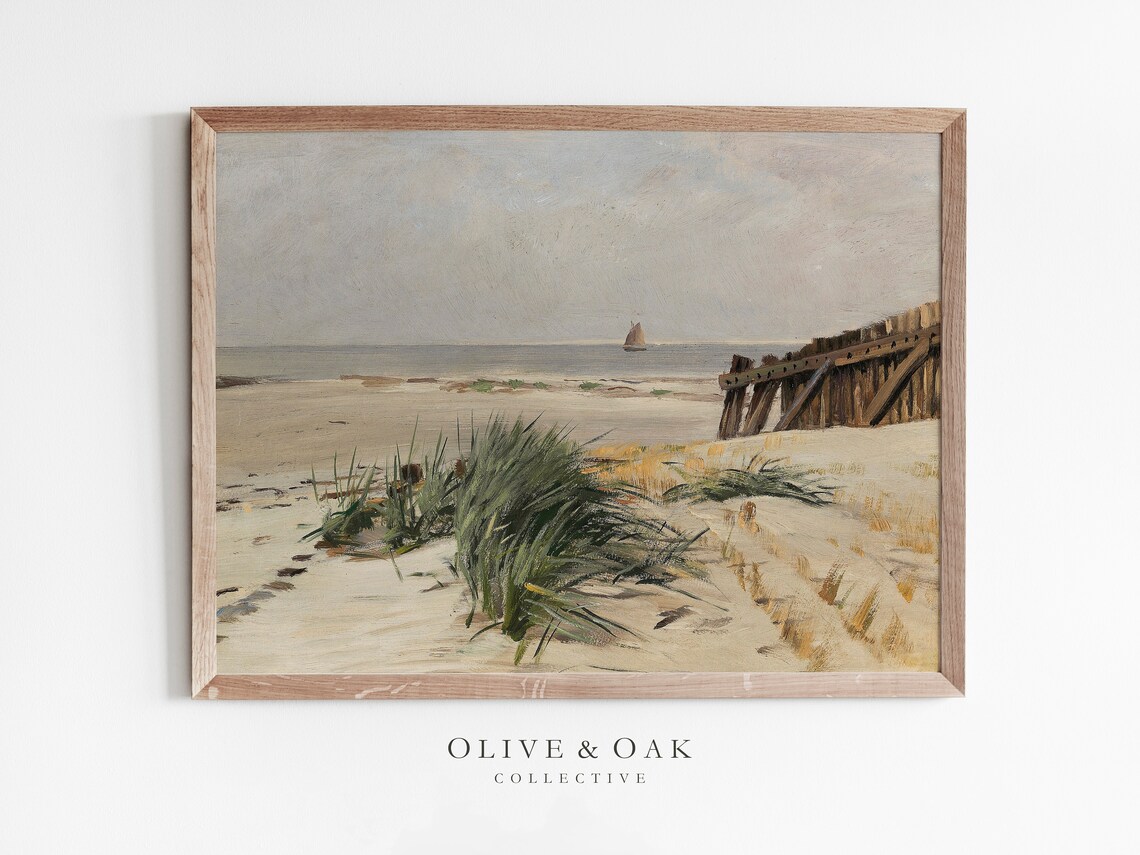 Coastal Decor Ocean Painting, Seascape Art Print
