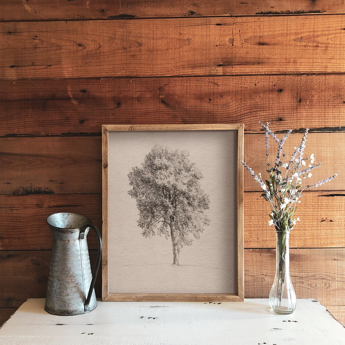 Antique Tree Drawing, Vintage Art Print - Image 4