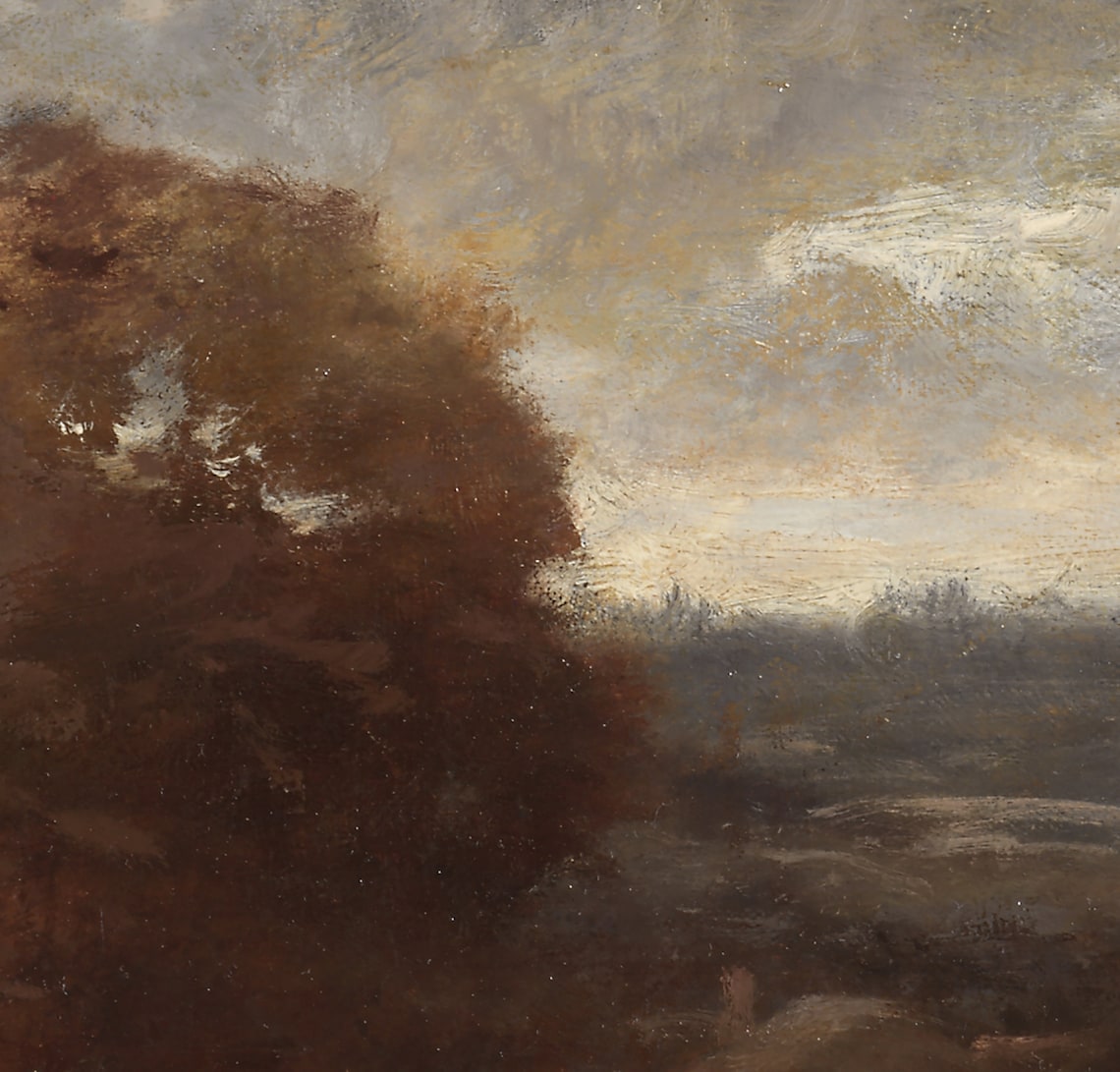 Moody Autumn Vintage Fall Painting, Wall Art Print - Image 3