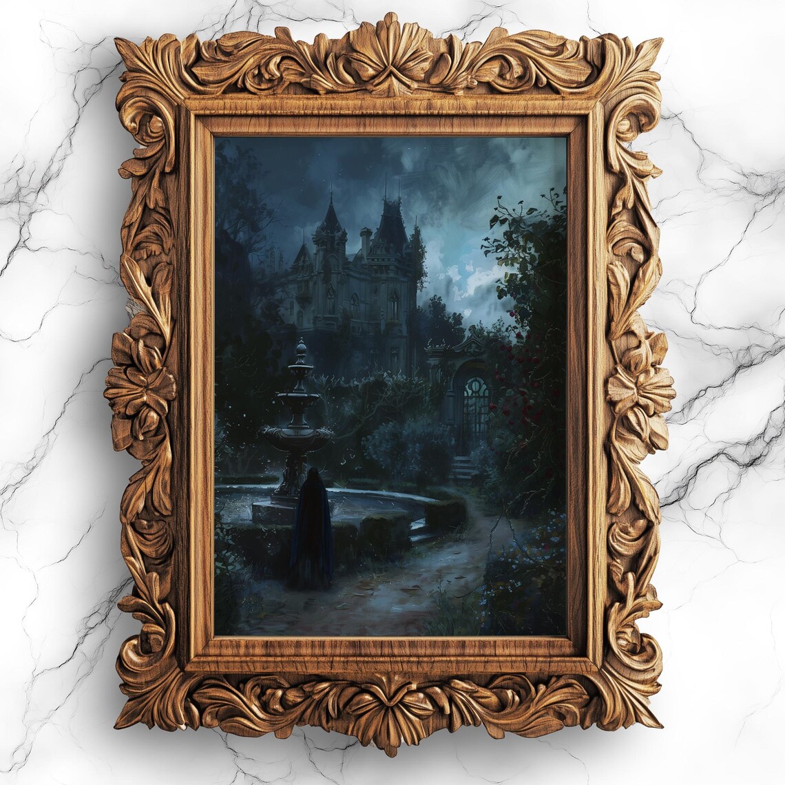 Victorian Era Antique Landscape, Vintage Scenery Print