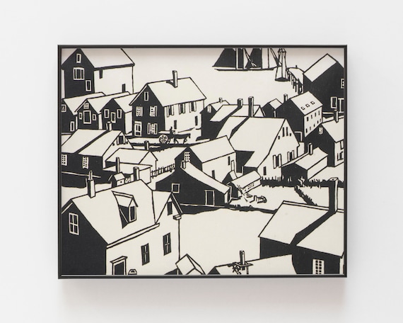 Abstract Farmhouse Art Print, Modern Country Decor