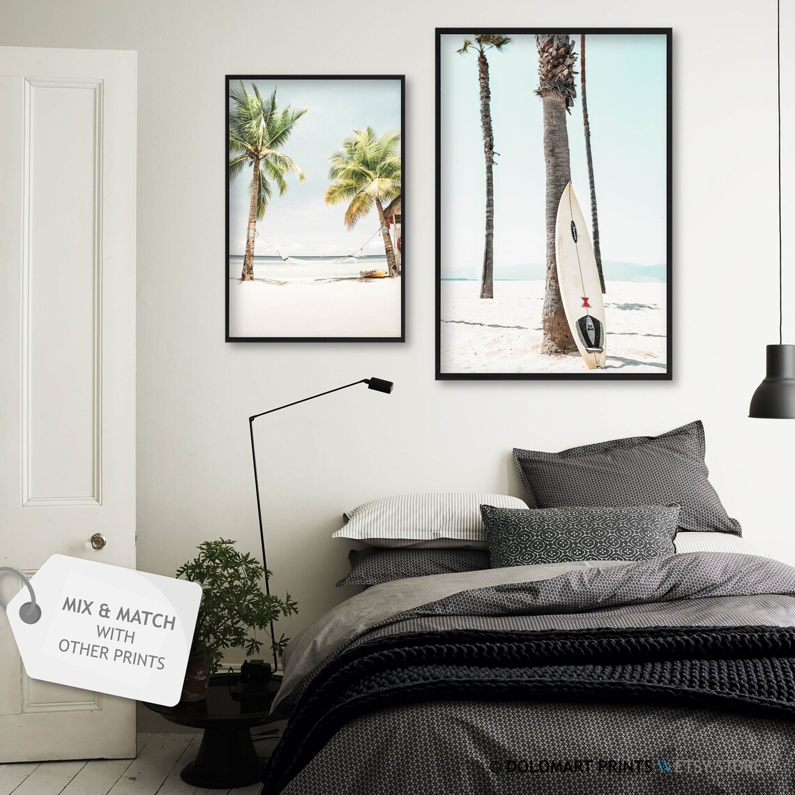Beach Surfer Print, Tropical Surf Photography Art - Image 2
