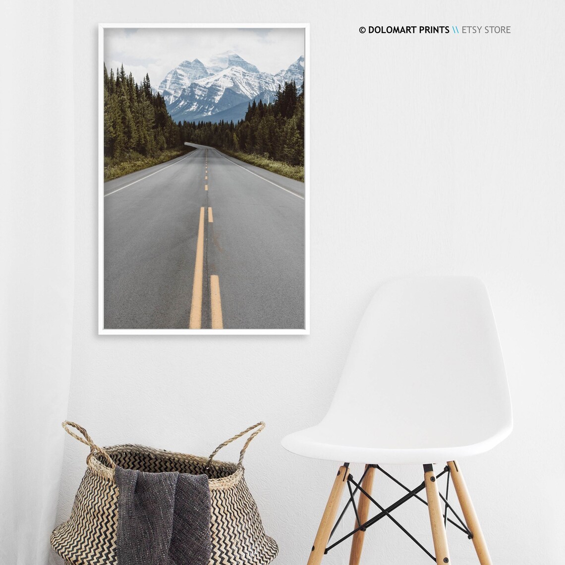 Travel Into The Wild Poster, Nordic Mountain Landscape - Image 3