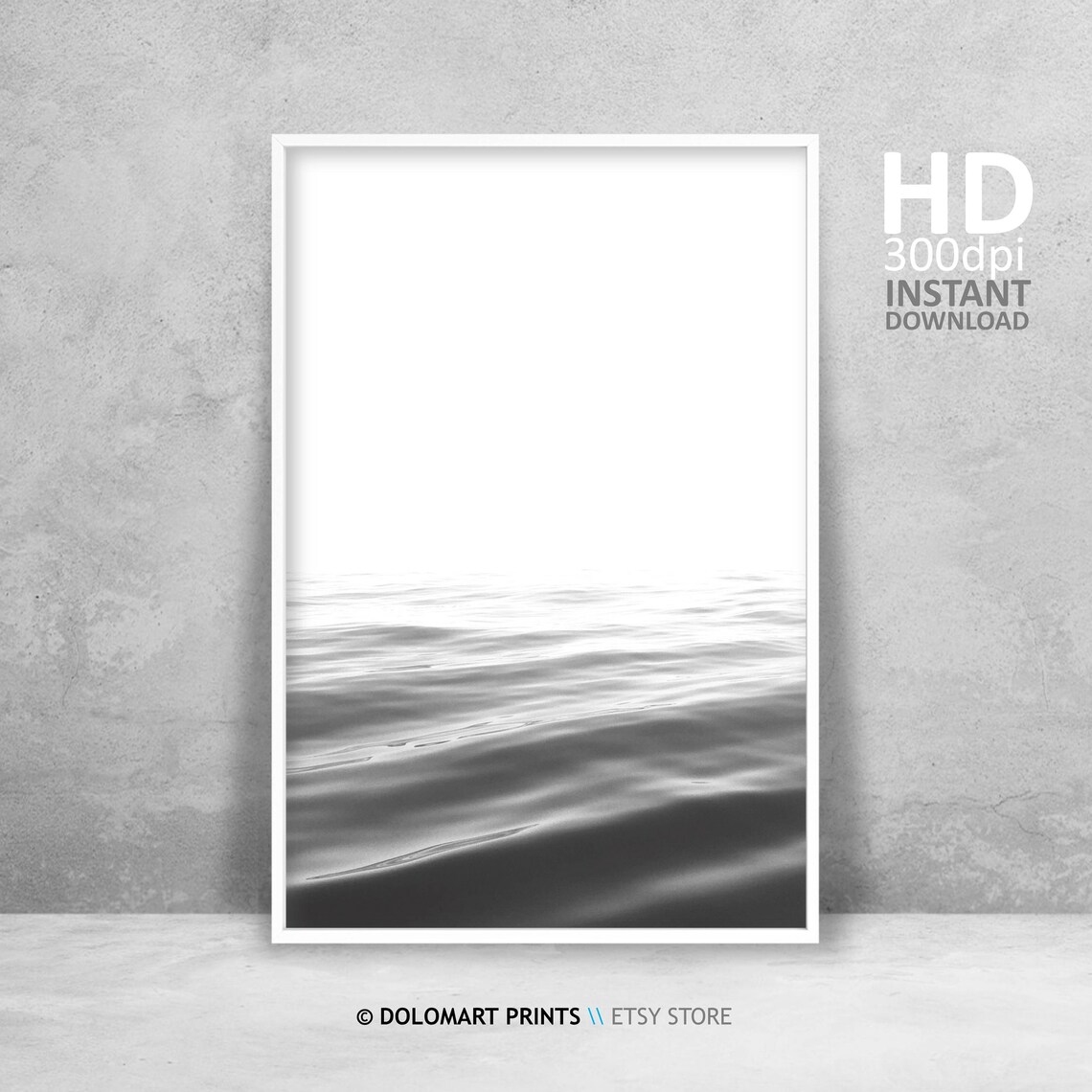 Minimalist Ocean Water Abstract Photo Art Print