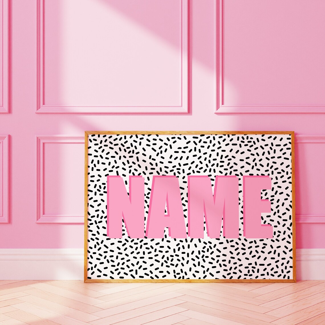 Personalized Name Wall Print, Custom Art