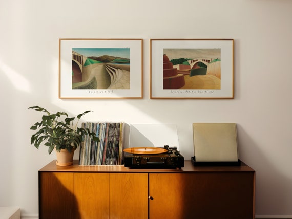 Modernism Arnold Wiltz Prints Trendy Wall Art Landscape Exhibition Poster Wall Art Modern Print Bundle