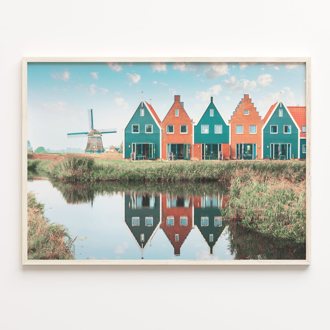 Netherlands Colorful Travel Poster, City Map