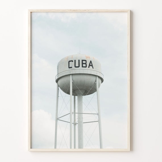 Water Tower Colorful Poster Print Water Tower Photo Wall Art Wall Art Boho Decor Colorful Wall Art Photography Poster Print C18 35
