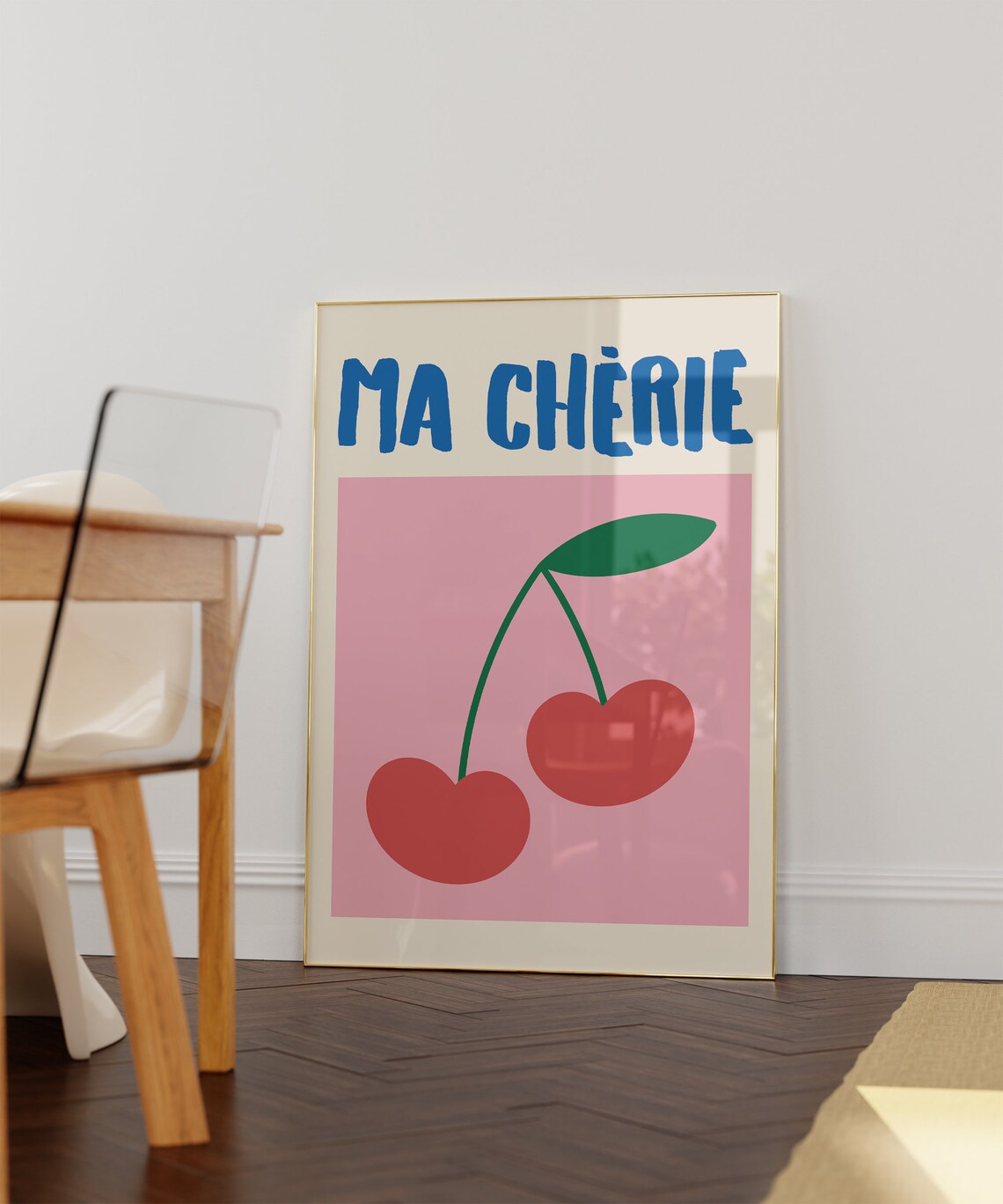 Cherry Ma Cherie Retro Food Art Print - Image 3