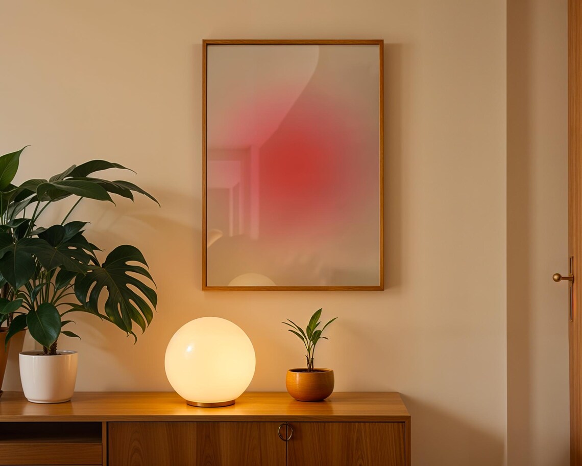Minimalist Gradient Abstract Poster, Modern Wall Art